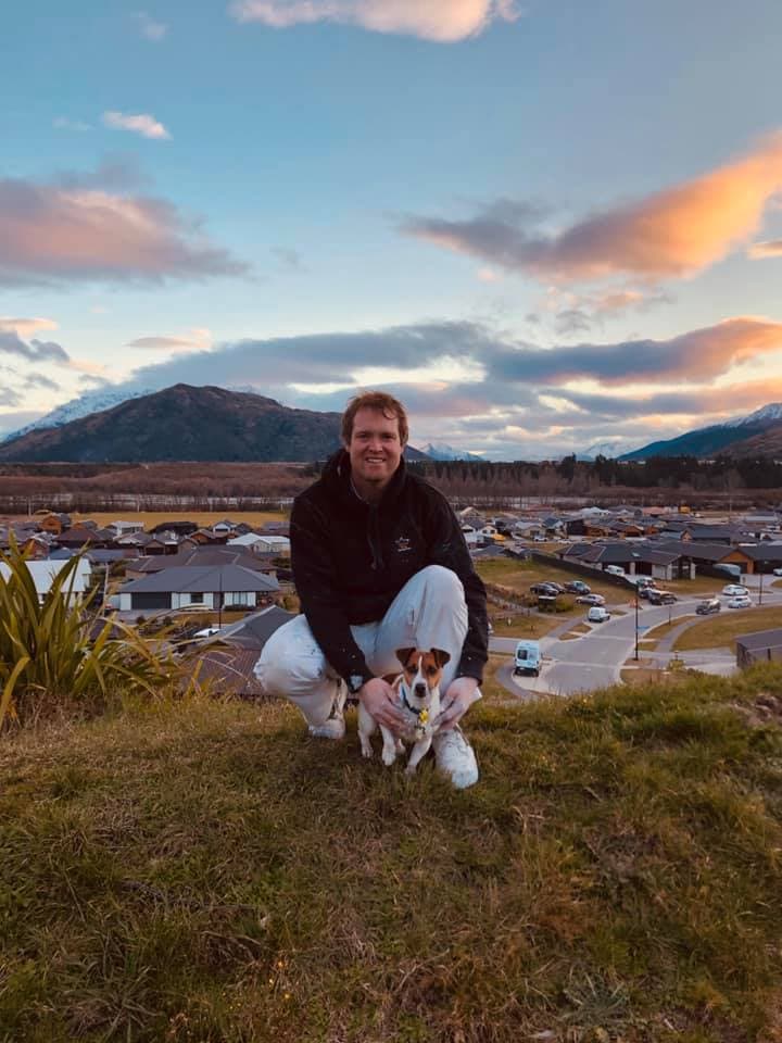 Little Dog Decorating owner with his Jack Russell terrier