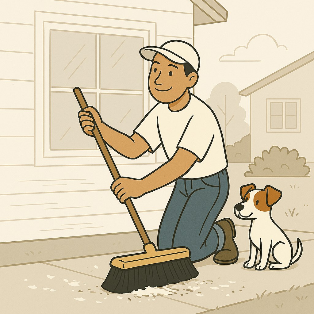 Cleaning up after painting